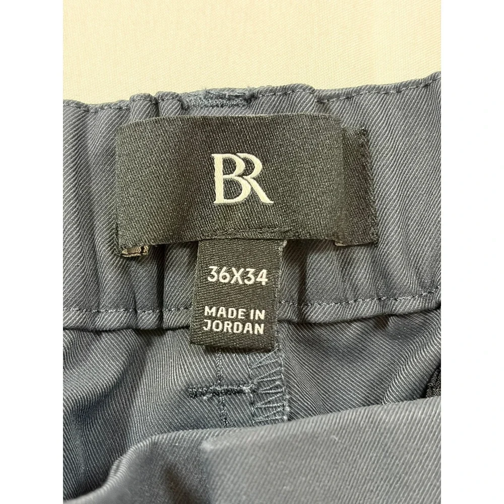 Banana Republic Core Temp Straight Leg Pants Mens 36x34 Blue Performance Chino
